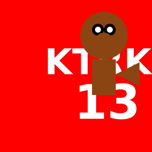 KTRK 13 logo with Chocolate Labrador dog - DrawGPT