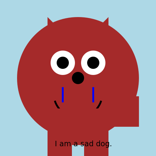 Sad Dog - DrawGPT