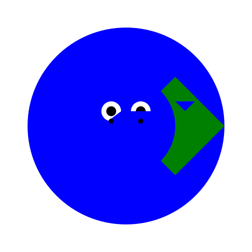 Blue Green Wolf Mix Dragon - DrawGPT