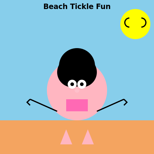 Beach Tickle Fun - DrawGPT