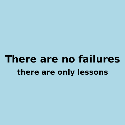 There are no failures, there are only lessons - DrawGPT
