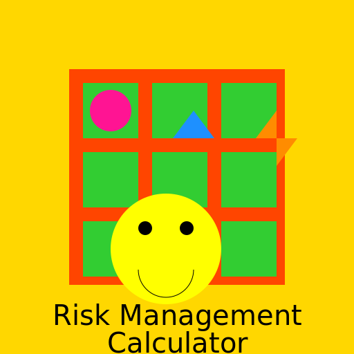 Risk Management Calculator Logo - DrawGPT