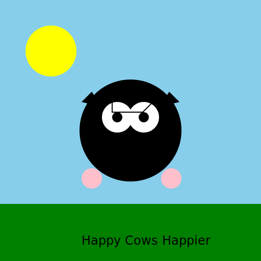 happy cows happier - DrawGPT