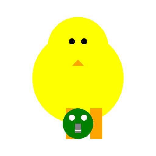 Frog taped to a chicken - DrawGPT