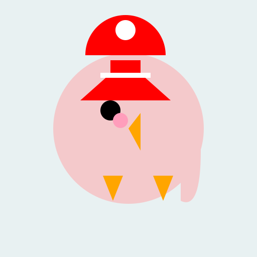 Christmas Flamingo Kawaii Style - DrawGPT