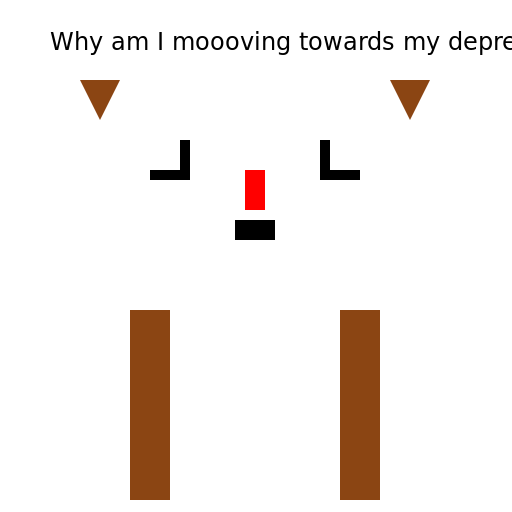 Cow in an Existential Crisis - DrawGPT