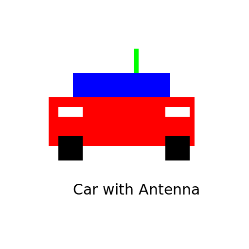 Car with Antenna - DrawGPT