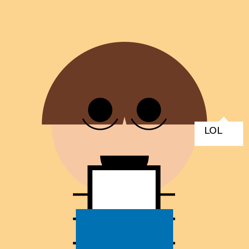 Boy with Glasses Using Phone - DrawGPT
