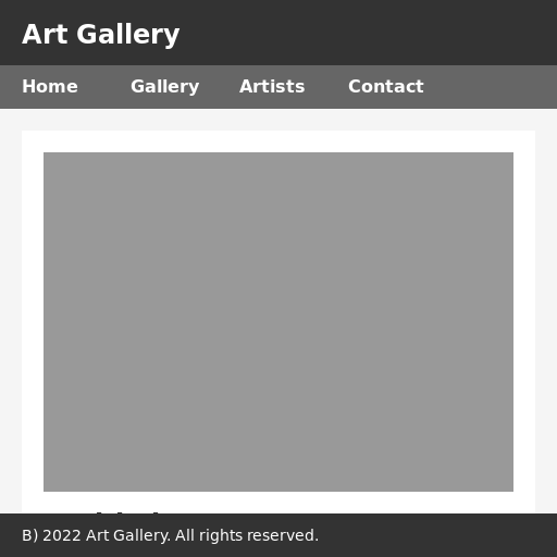 Art Gallery Website - DrawGPT