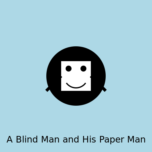 A Blind Man and His Paper Man - DrawGPT