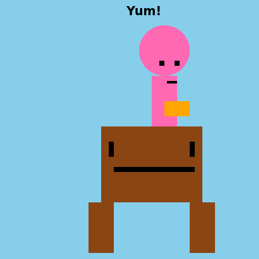 Woman eating hamburger on a donkey - DrawGPT