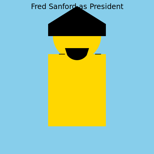 Fred Sanford as President - DrawGPT