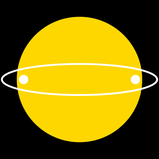 Saturn with its moons - DrawGPT