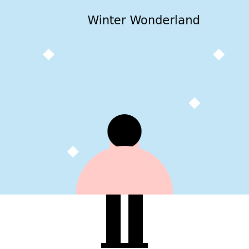 Beautiful Numadic Young Lady Standing by the River in Winter - DrawGPT