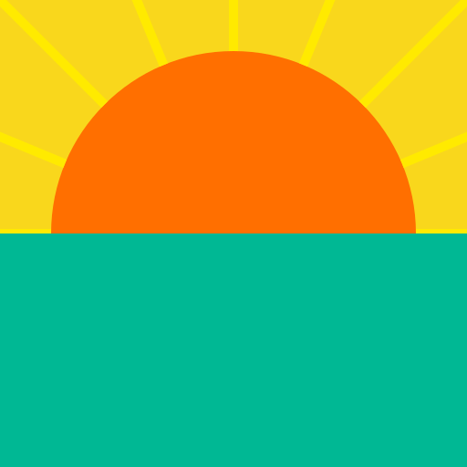 Setting Sun Colorful Painting - DrawGPT