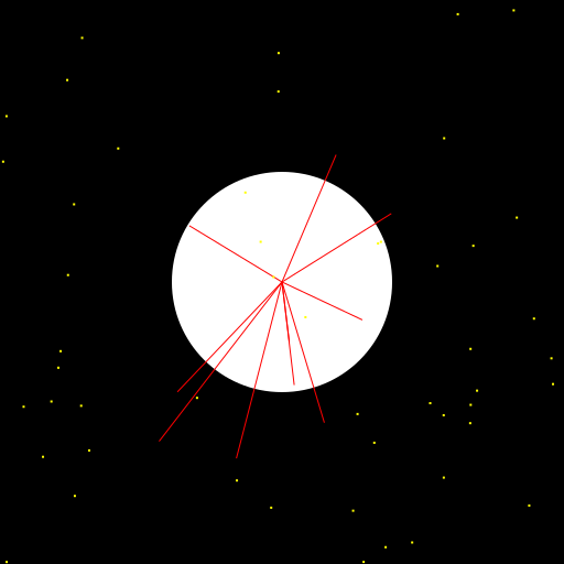Exploding Star in Space - DrawGPT
