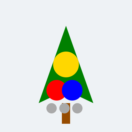 Dancing Rats around Christmas Tree - DrawGPT