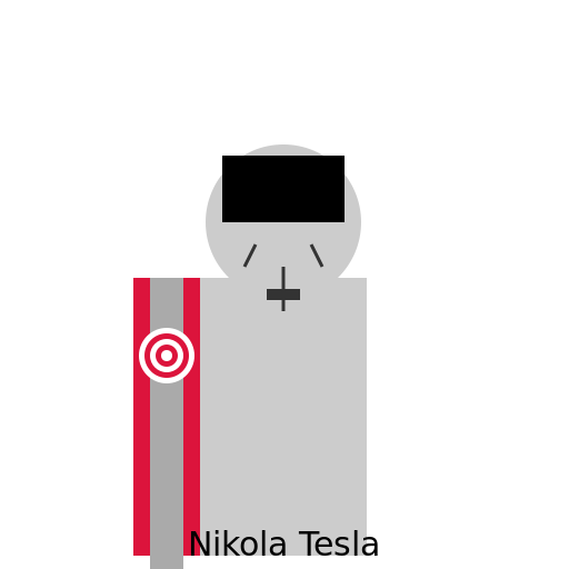 Nikola Tesla holding Serbian flag - DrawGPT Nikola Tesla holding Serbian flag - DrawGPT