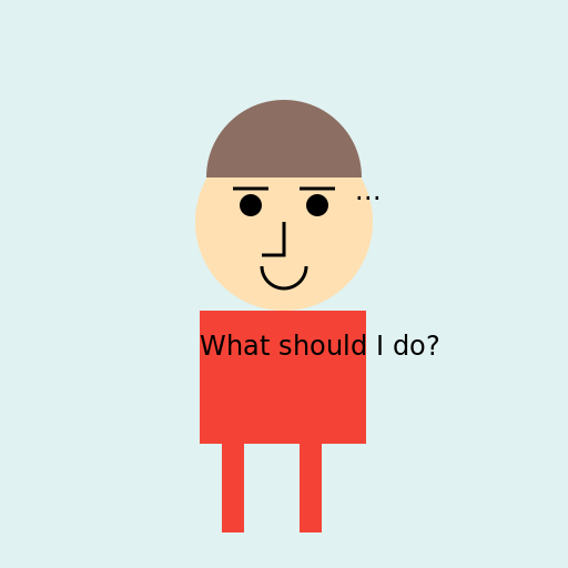 Man Sitting and Thinking, Side View - DrawGPT