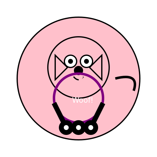 Pink Dog - DrawGPT