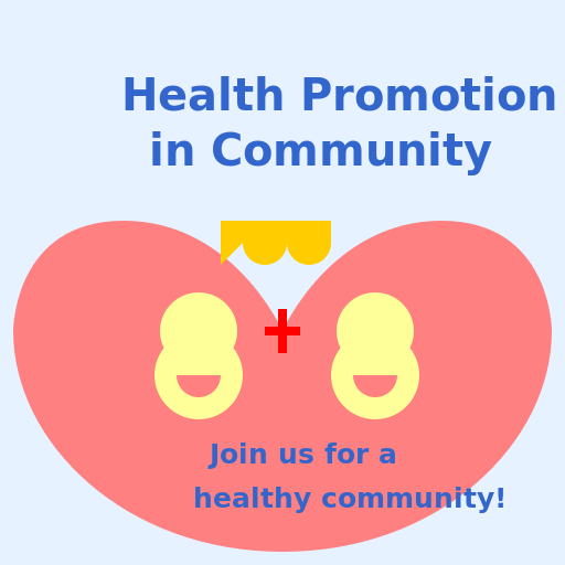 Health Promotion in Community Poster - DrawGPT