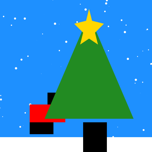 Excavator Christmas Card - DrawGPT