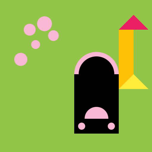 Samurai in the Grass Field with Cherry Blossom and Japanese Tower - DrawGPT