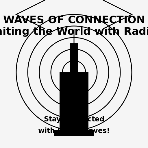 WAVES OF CONNECTION: Uniting the World with Radio! - DrawGPT