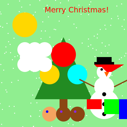 Hand Drawn Christmas Scene with 3 Children - DrawGPT