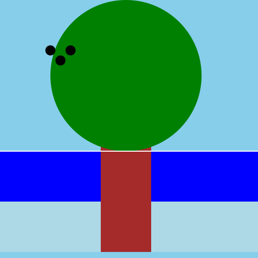 Majestic Tree and Cascading Waterfall - DrawGPT