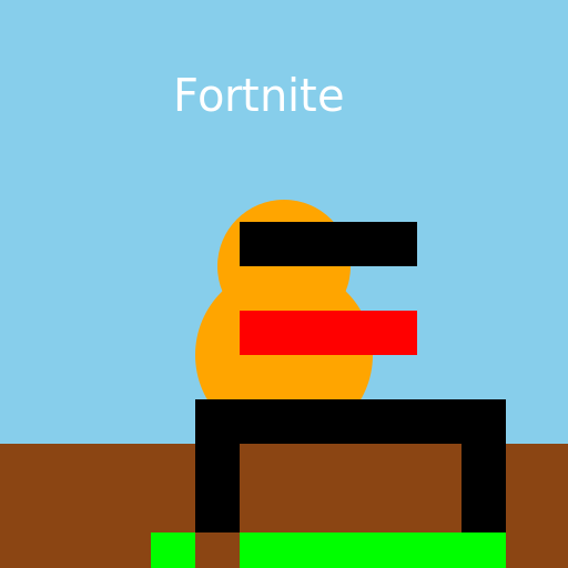 A Fat Man Playing Fortnite - DrawGPT