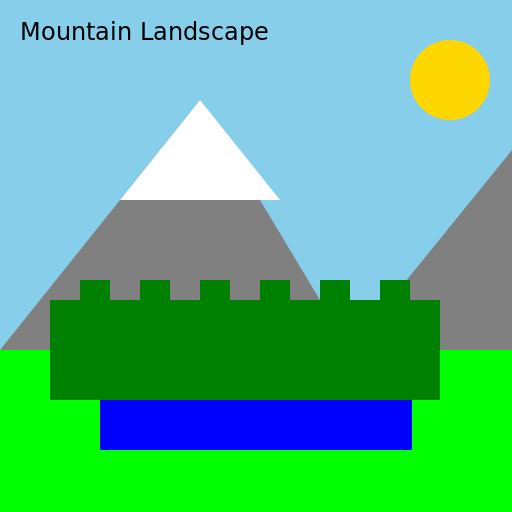 Mountain Landscape - DrawGPT
