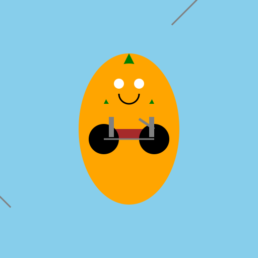 Carrot Riding a Bike - DrawGPT