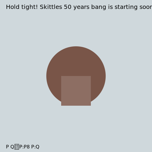 Hold tight! Skittles 50 years bang is starting soon! - DrawGPT