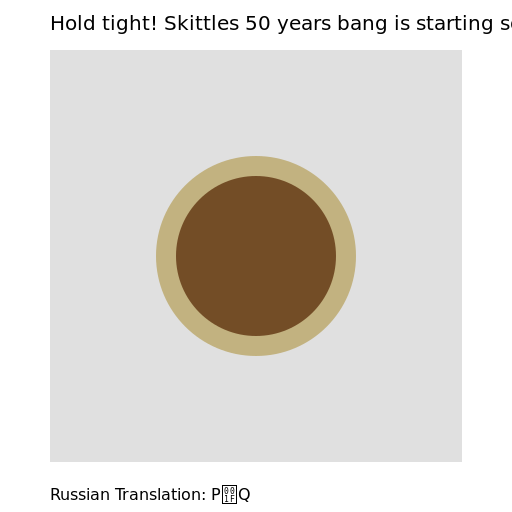 Hold tight! Skittles 50 years bang is starting soon! - DrawGPT