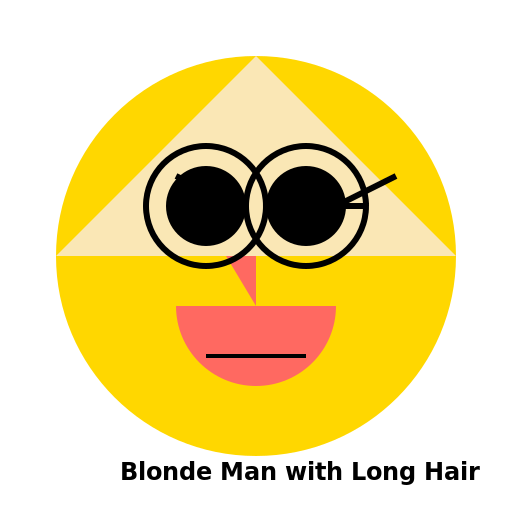Blonde Man with Long Hair - DrawGPT