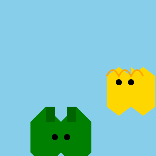 Golden Dragon vs. Sky Dragon - DrawGPT