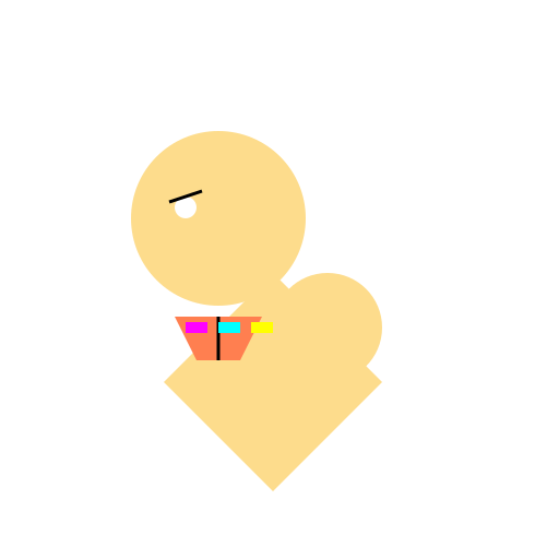 Camel with One Hump and a Colorful Saddle Bag Cartoon - DrawGPT