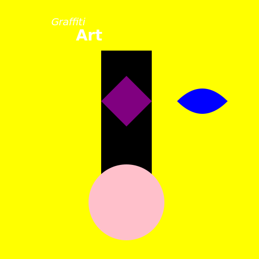 Woman with Butterfly on Yellow Wall - Graffiti Art - DrawGPT