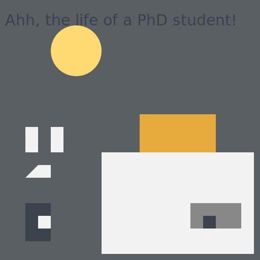 Weekend Life of a PhD Student - AI Prompt #1335 - DrawGPT