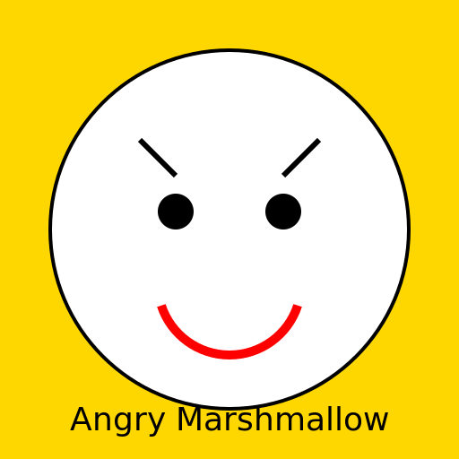 The Angriest Marshmallow Ever! - DrawGPT