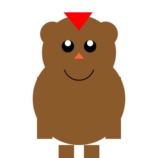 Cute Bear Chilling in the Forest - DrawGPT