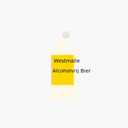 Westmalle flesje alcoholvrij bier - DrawGPT