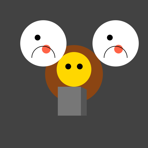 Monkey Smoking in a Bar Surrounded by Polar Bears - DrawGPT