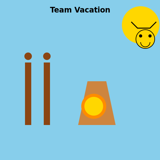 A Team Vacation - DrawGPT