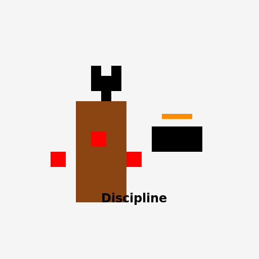 Elk Hunting Tattoo with Roses, Pitbull, and Discipline - DrawGPT