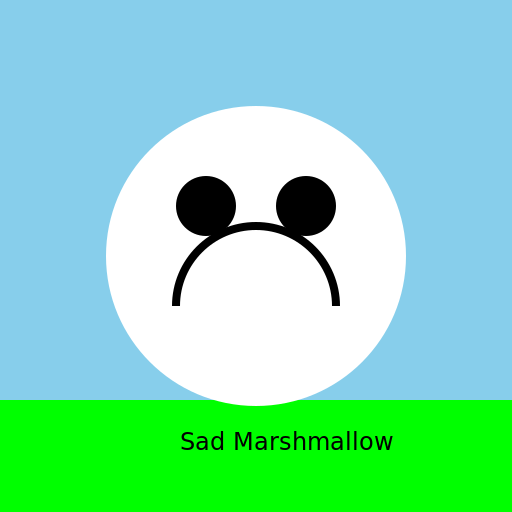 Sad Marshmallow - DrawGPT