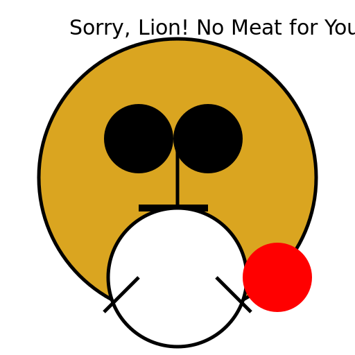 Lion vs Chicken Battle - DrawGPT