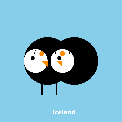 Two Puffins in Iceland - DrawGPT