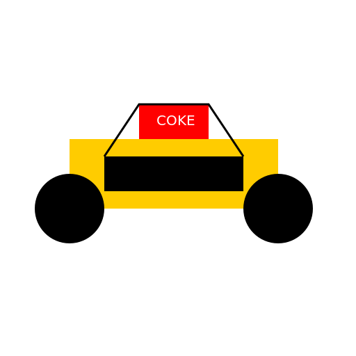 Bike Bucket of Coke Carrying Tool - DrawGPT